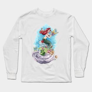 Ariel and Flounder Long Sleeve T-Shirt